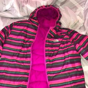 reversible north face bubble coat